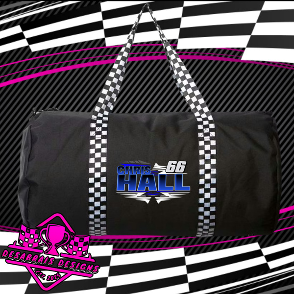 Chris Hall Checkered Flag Duffle Bag