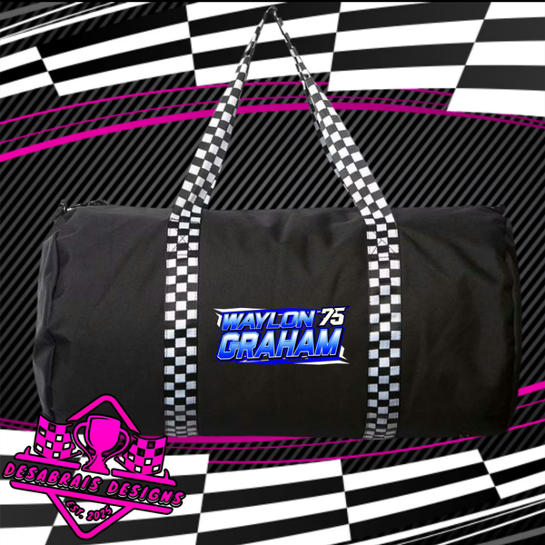 Waylon Graham Checkered Flag Duffle Bag