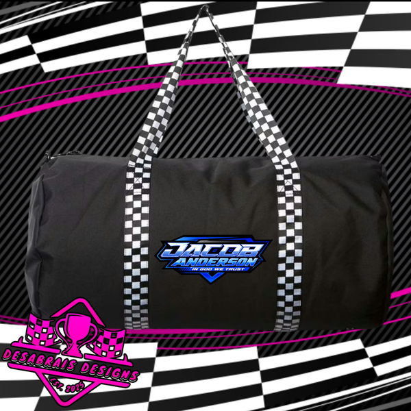 Jacob Anderson Checkered Flag Duffle Bag