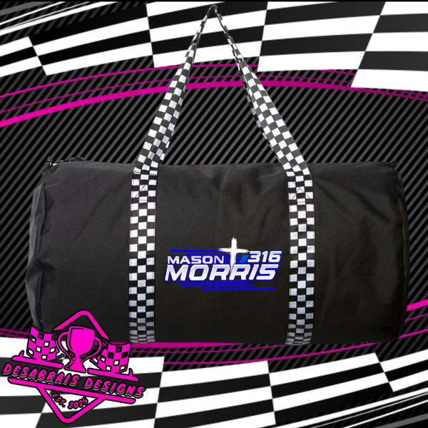 Mason Morris Checkered Flag Duffle Bag