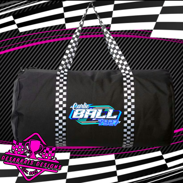 Carlie Ball Checkered Flag Duffle Bag