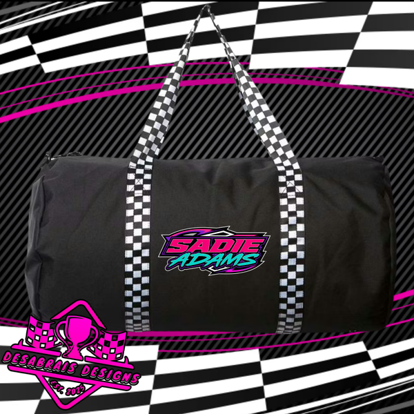 Sadie Adams Checkered Flag Duffle Bag