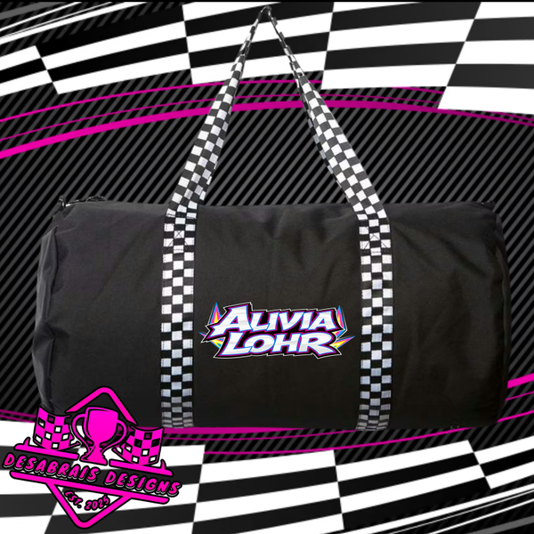 Alivia Lohr Checkered Flag Duffle Bag
