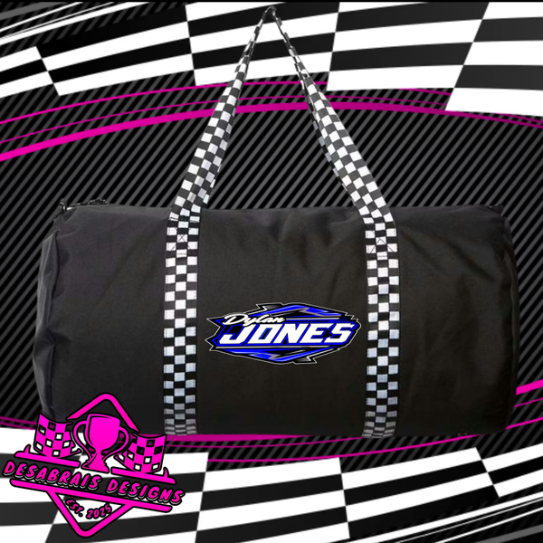 Dylan Jones Checkered Flag Duffle Bag