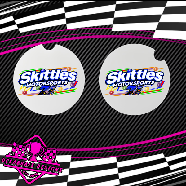 Skittles Motorsports Car Coasters