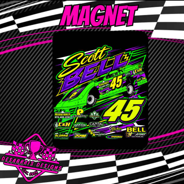 Scott Bell Fridge Magnet