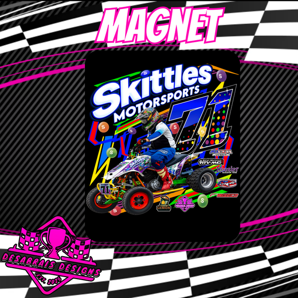 Skittles Motorsports Fridge Magnet