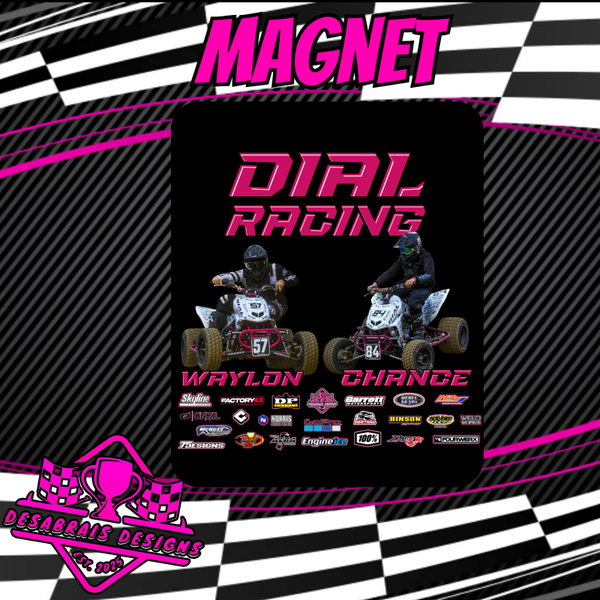Dial Racing Fridge Magnet
