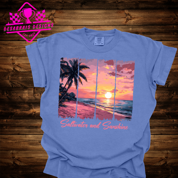Saltwater and Sunshine #29 Comfort Color Plus Size Tee