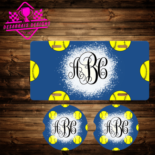 Softball Blue Background Bundle