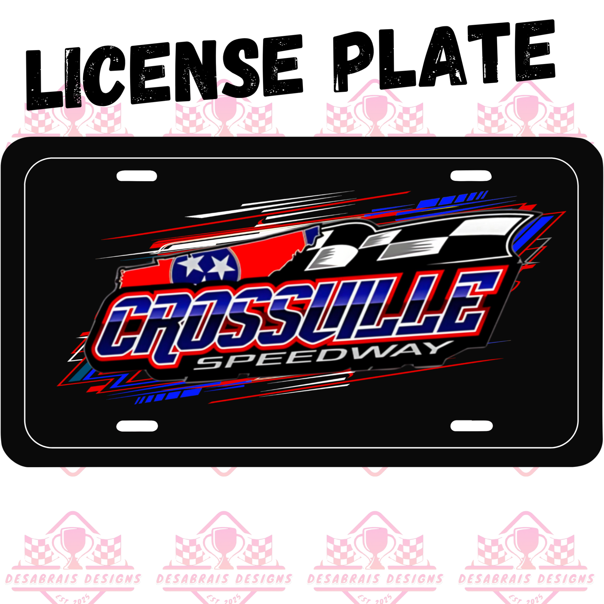 Crossville Speedway License Plate