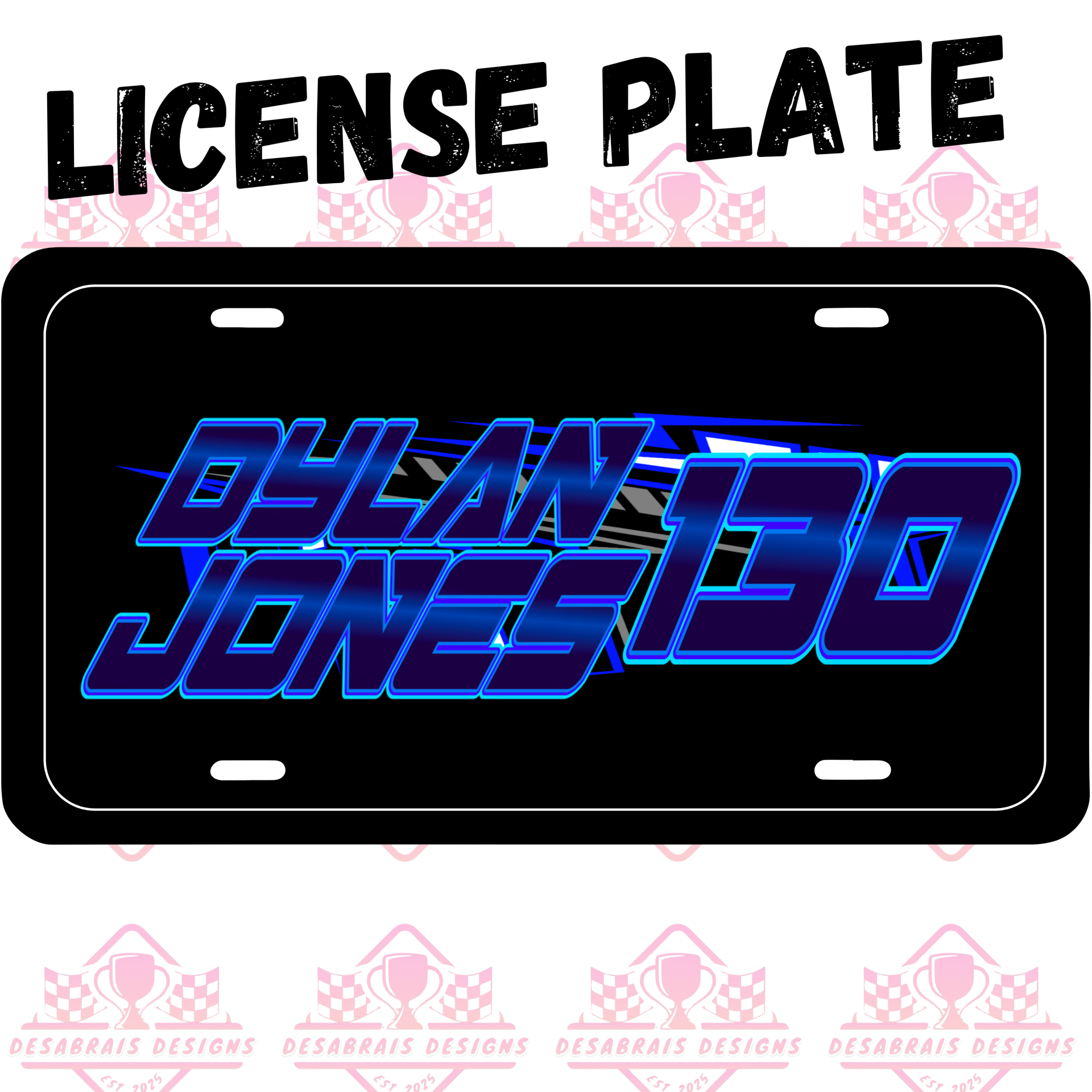 Dylan Jones License Plate