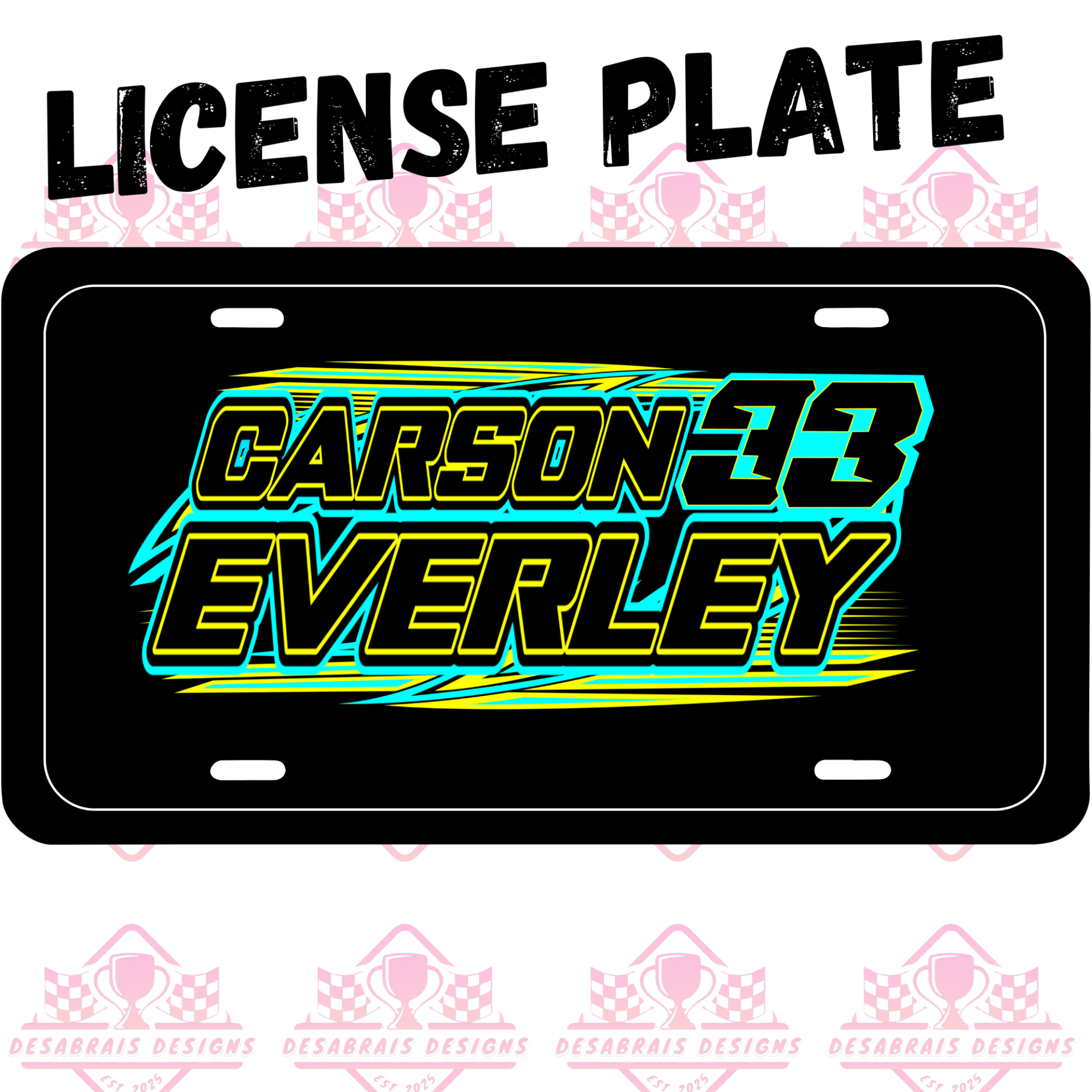 Carson Everley License Plate