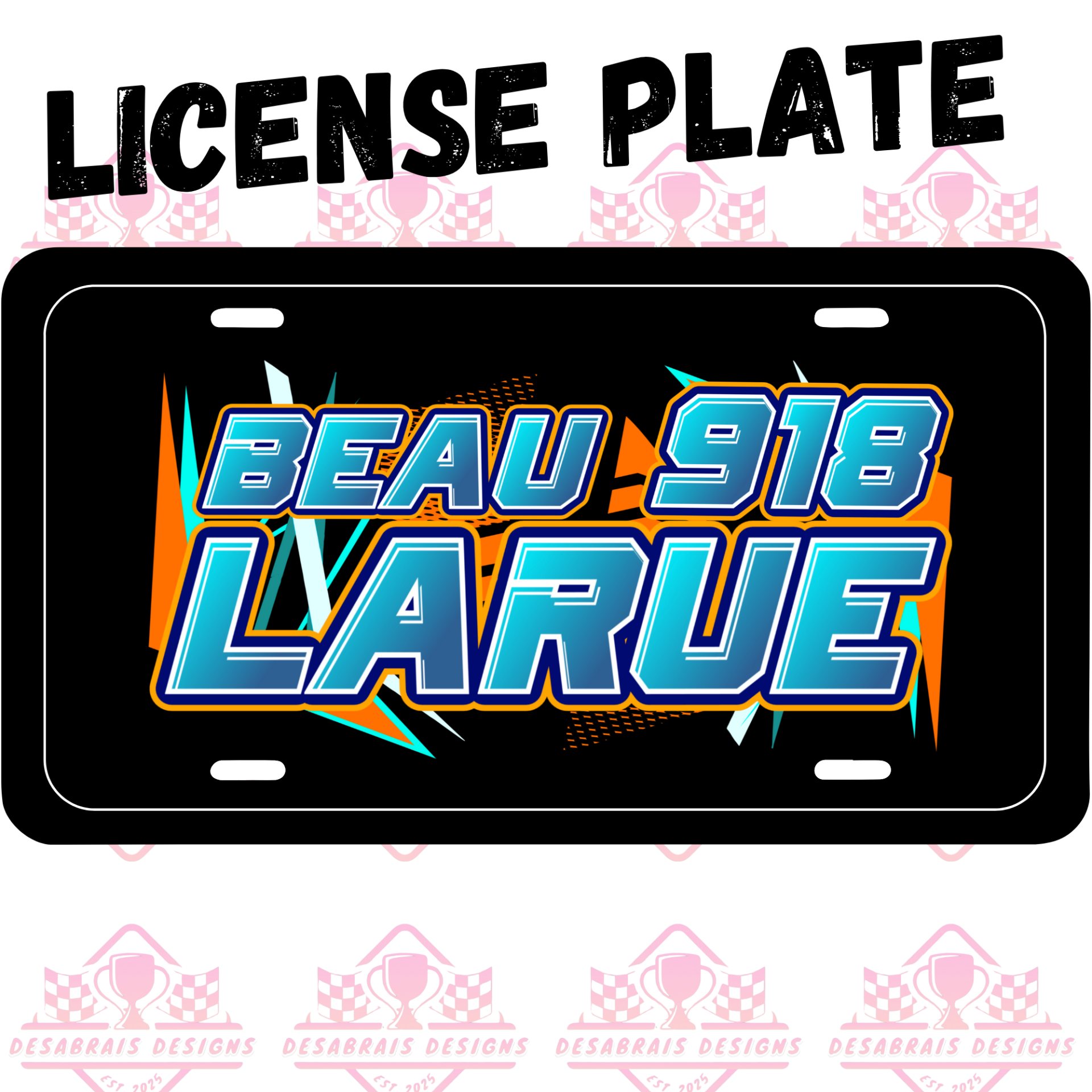 Beau LaRue License Plate