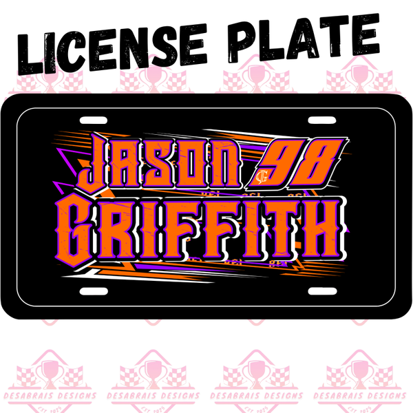 Jason Griffith License Plate