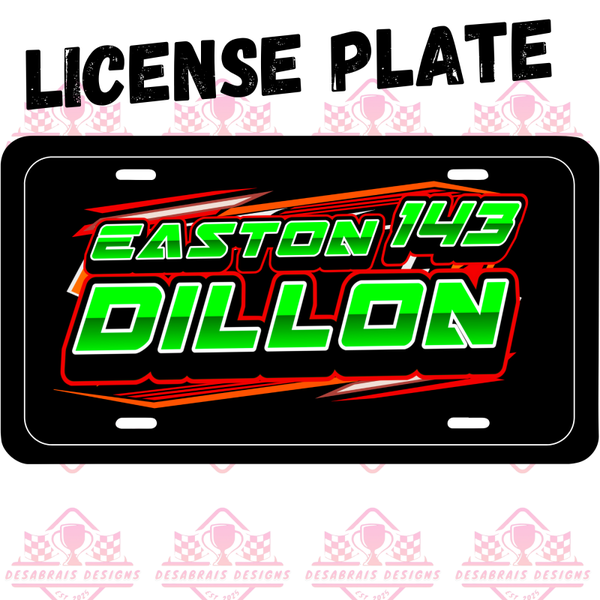 Easton Dillon License Plate