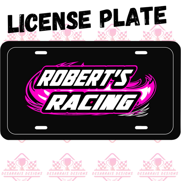 Roberts Motorsports License Plate