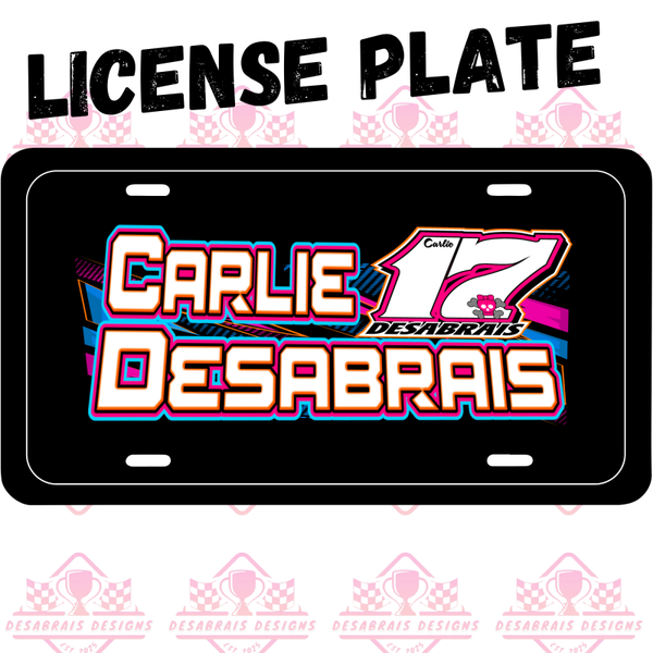Carlie Desabrais License Plate
