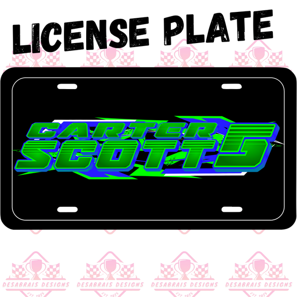 Carter Scott License Plate