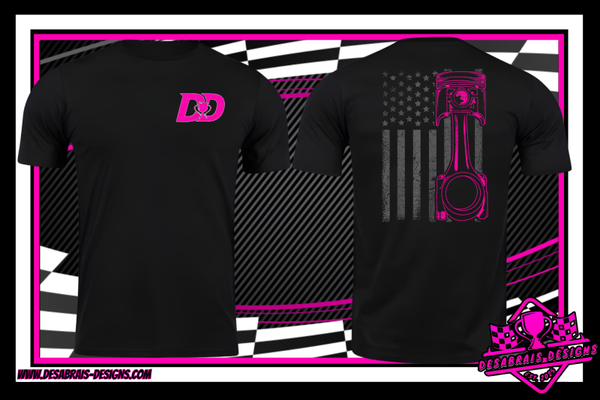 Piston Flag Pink Tee
