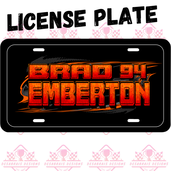 Brad Emberton License Plate