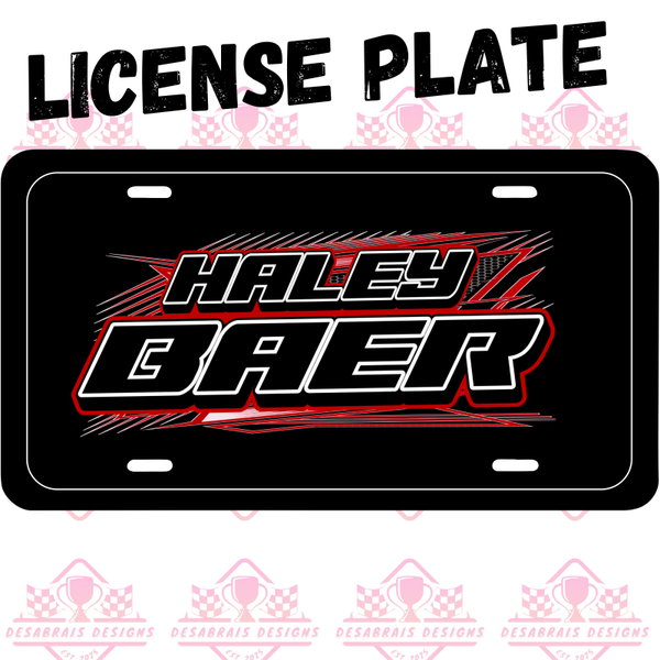 Haley Baer License Plate