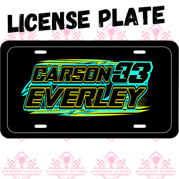 Carson Everley License Plate