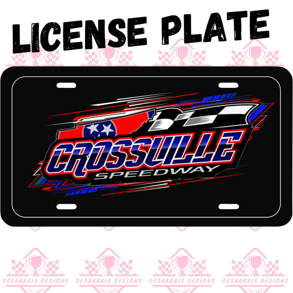 Crossville Speedway License Plate
