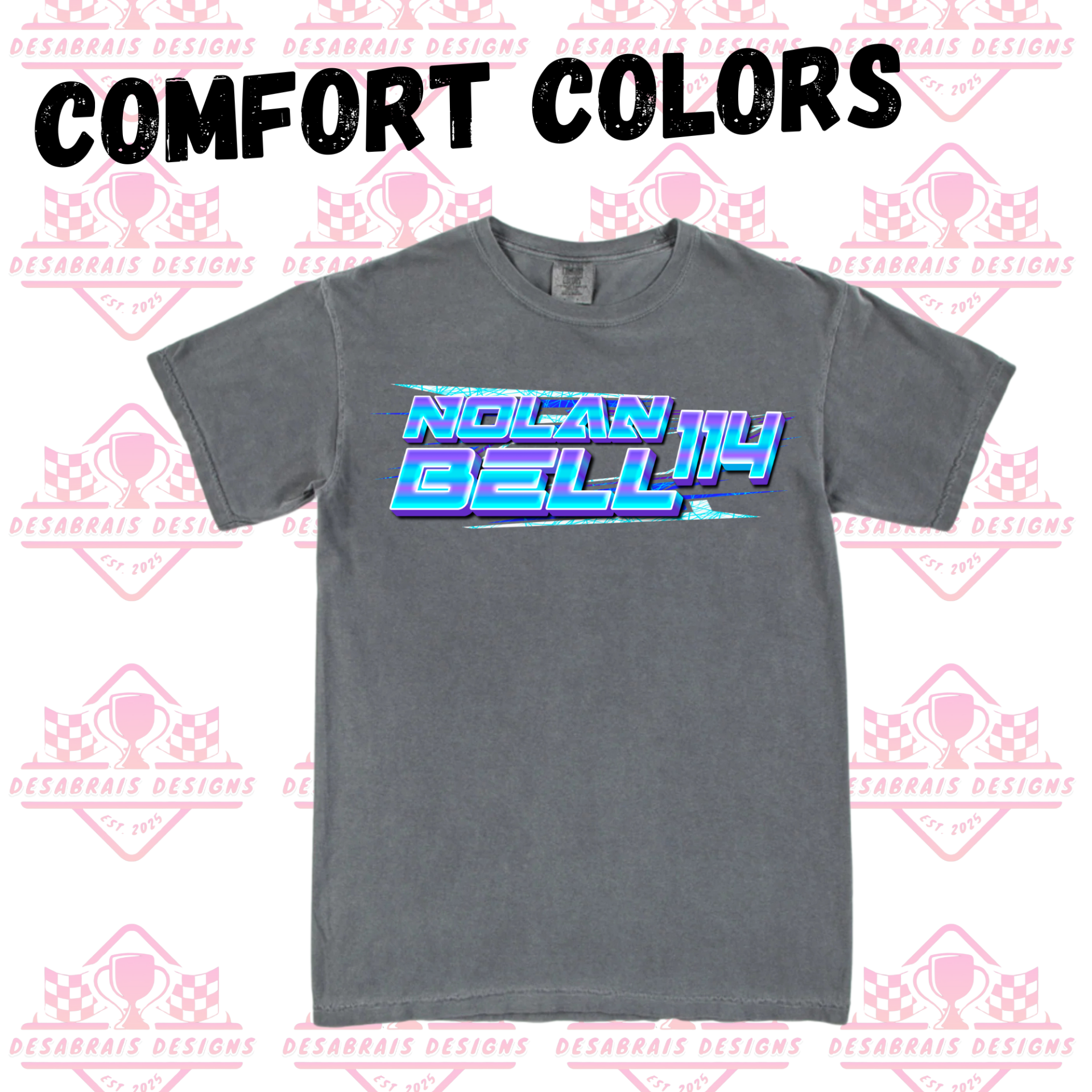 Nolan Bell Comfort Color Plus Size Tees