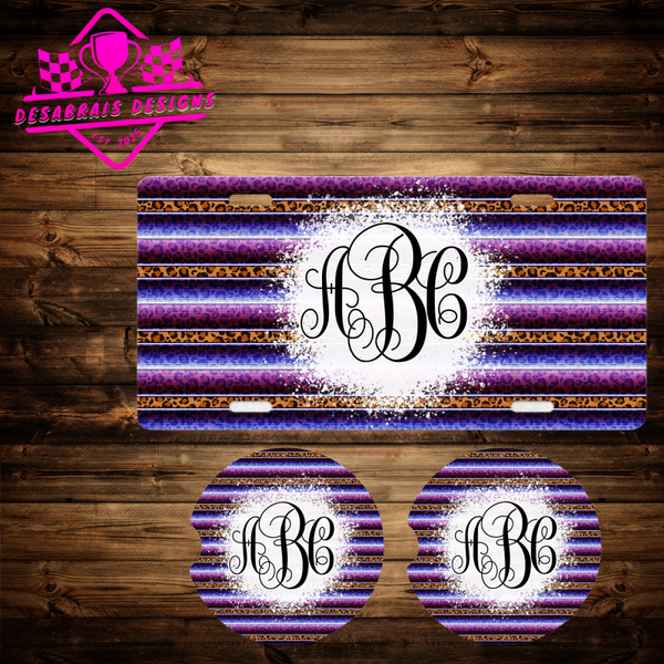 Leopard Stripes Purple & Blue Bundle