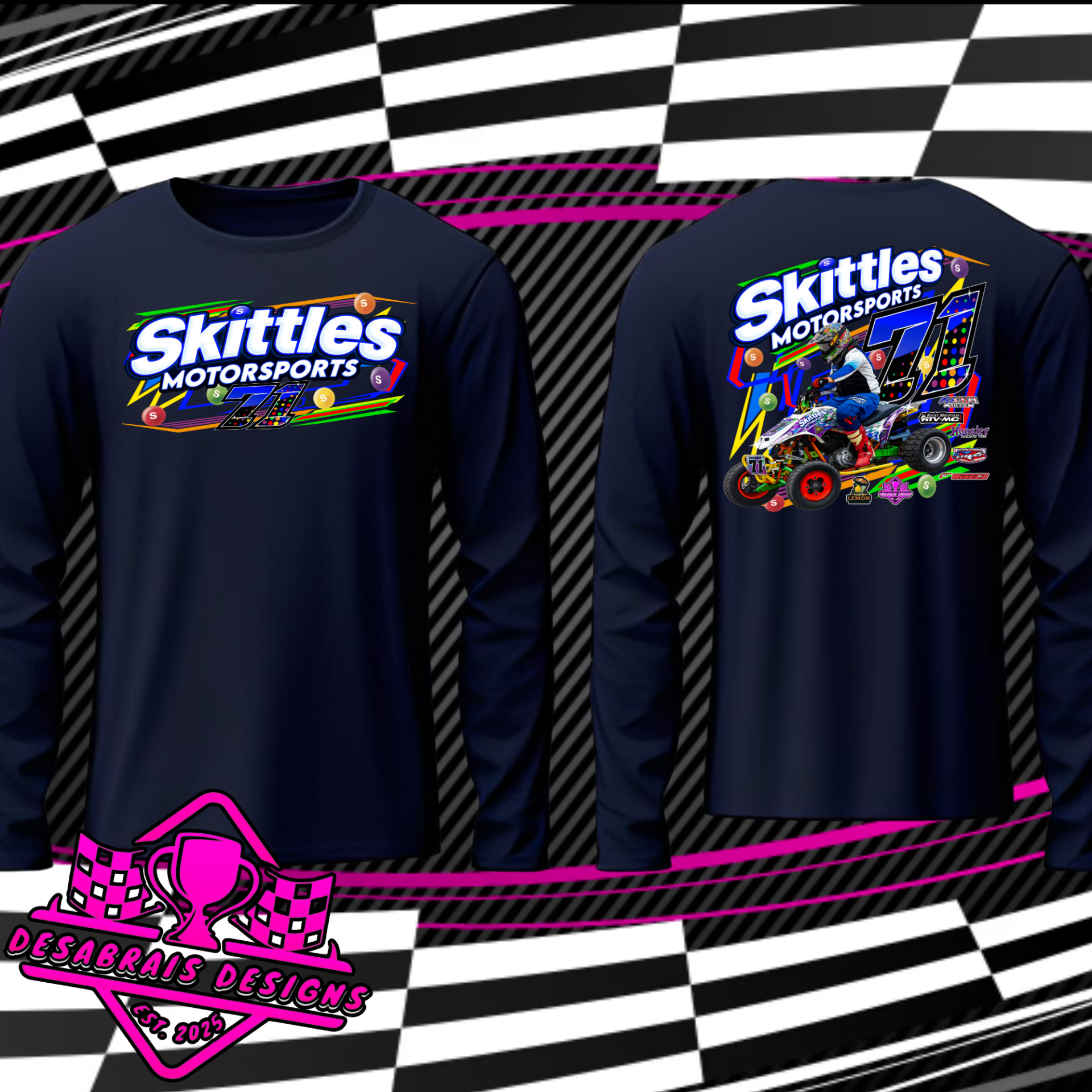 Skittles Motorsports Youth Long Sleeve
