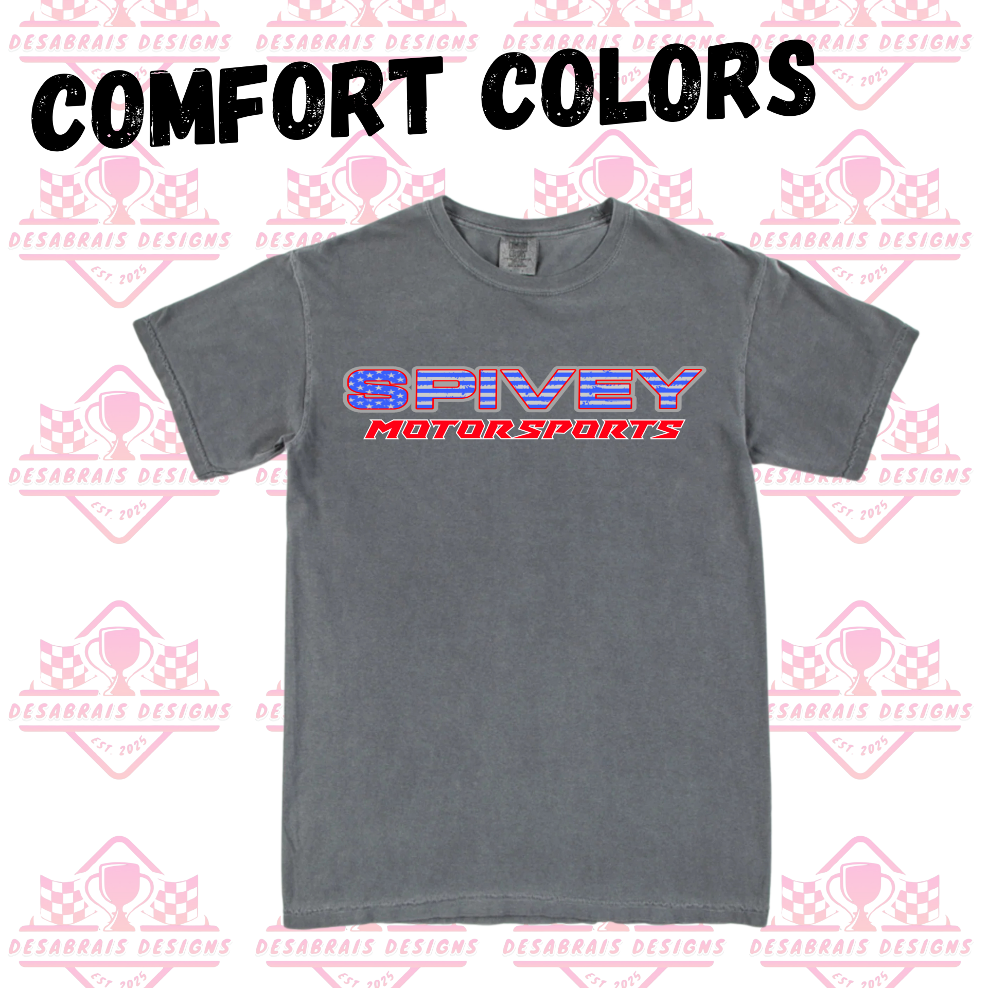Spivey Motorsports Comfort Color Plus Size Tees
