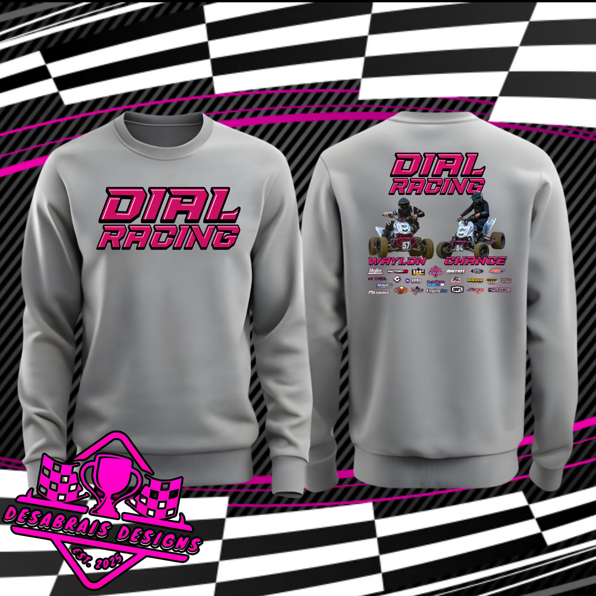 Dial Racing Youth Crew Neck