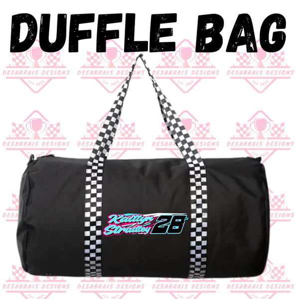 Kaitlyn Stradley Checkered Flag Duffle Bag