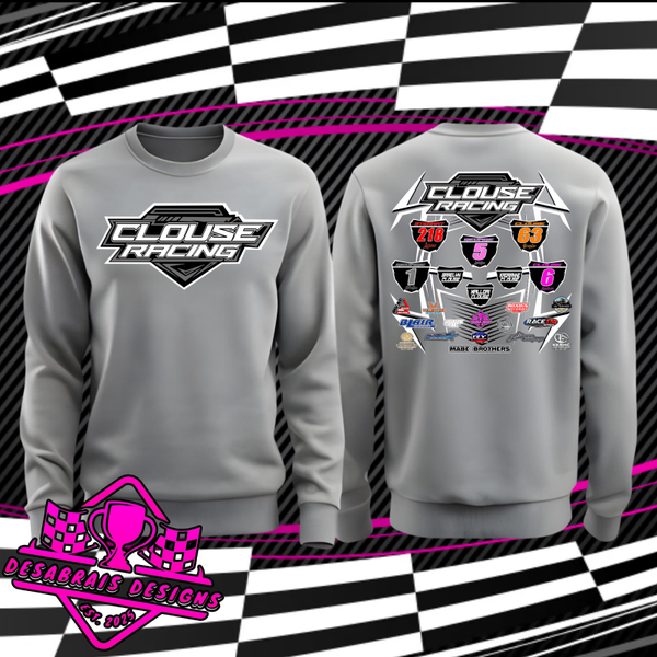 Clouse Racing Plus Size Crew Neck