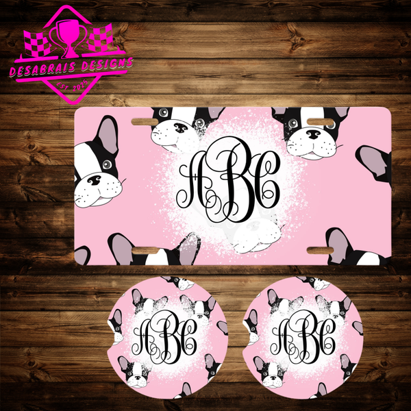 Boston Terrier Pink Background Bundle