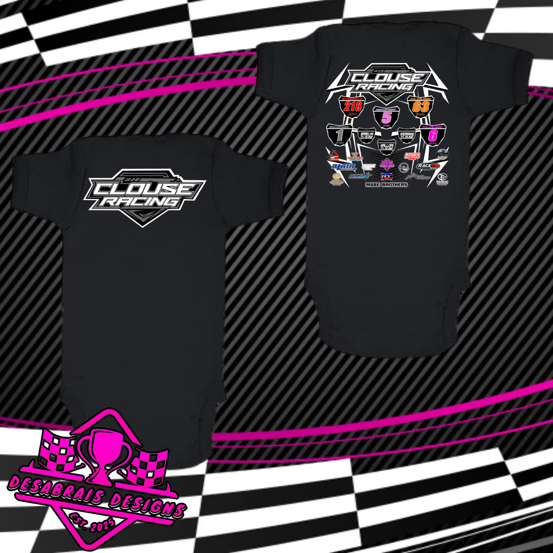 Clouse Racing Onesie