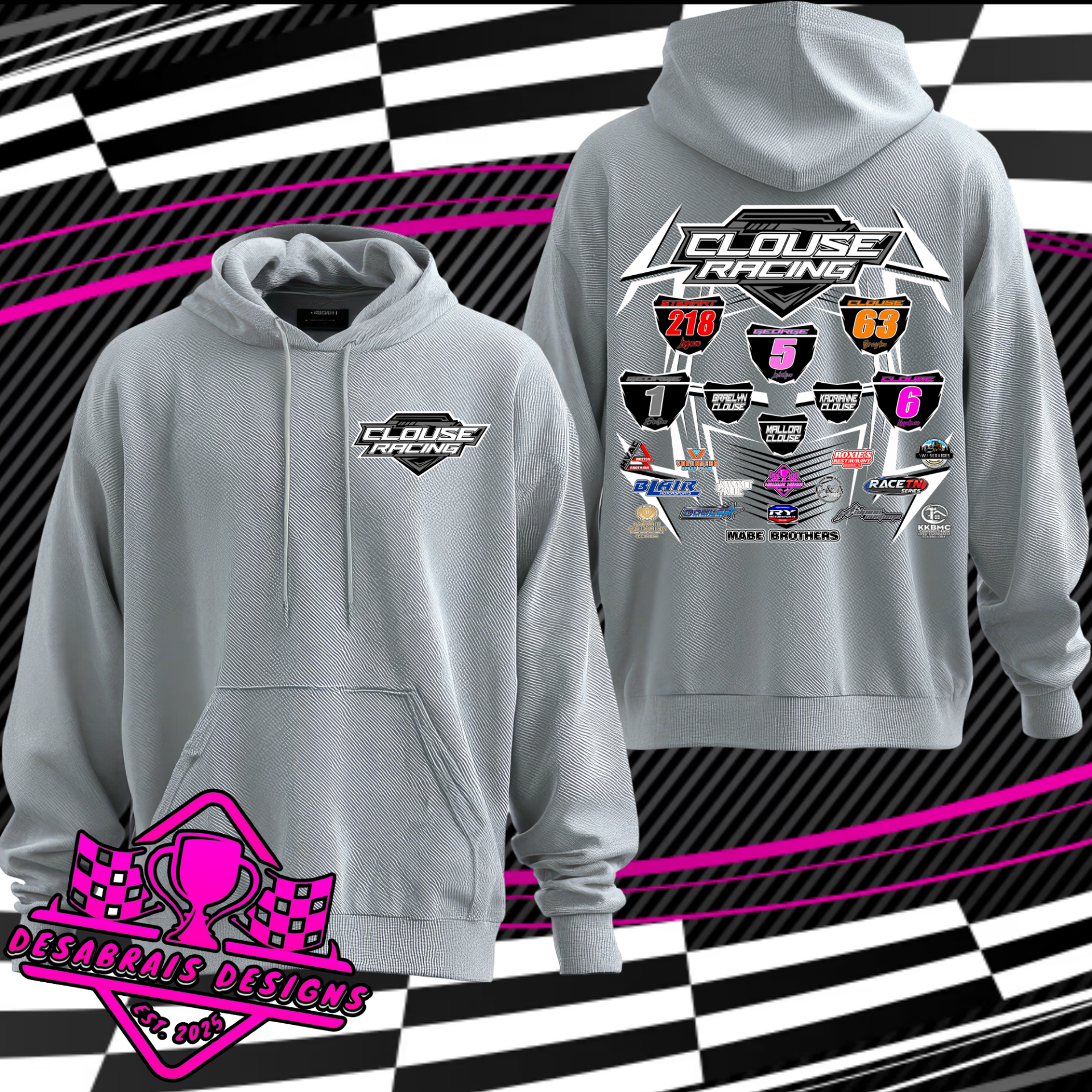 Clouse Racing Hoodie's