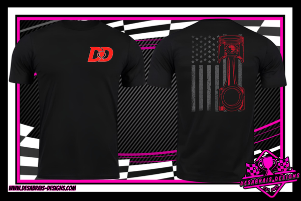 Piston Flag Red Tee