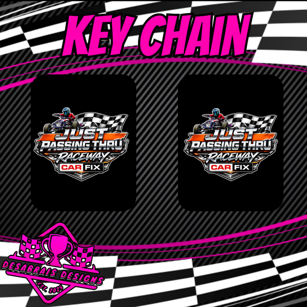 Just Passing Thru Logo Key Chain