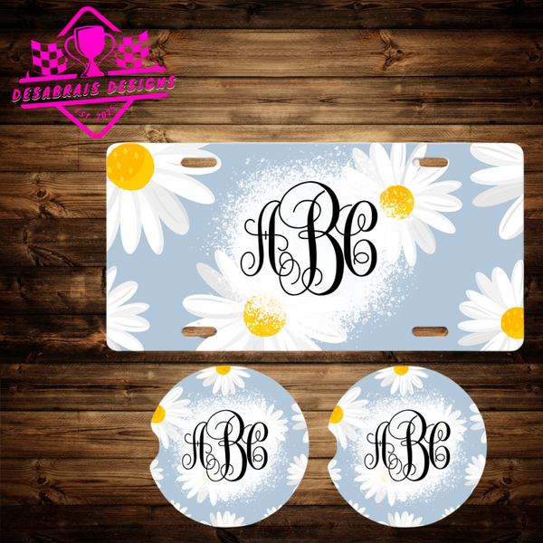 Fun Daises Baby Blue Background Bundle