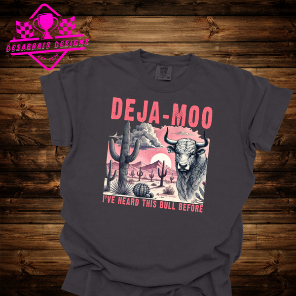 Deja-Moo Comfort Color Plus Size Fall Tee