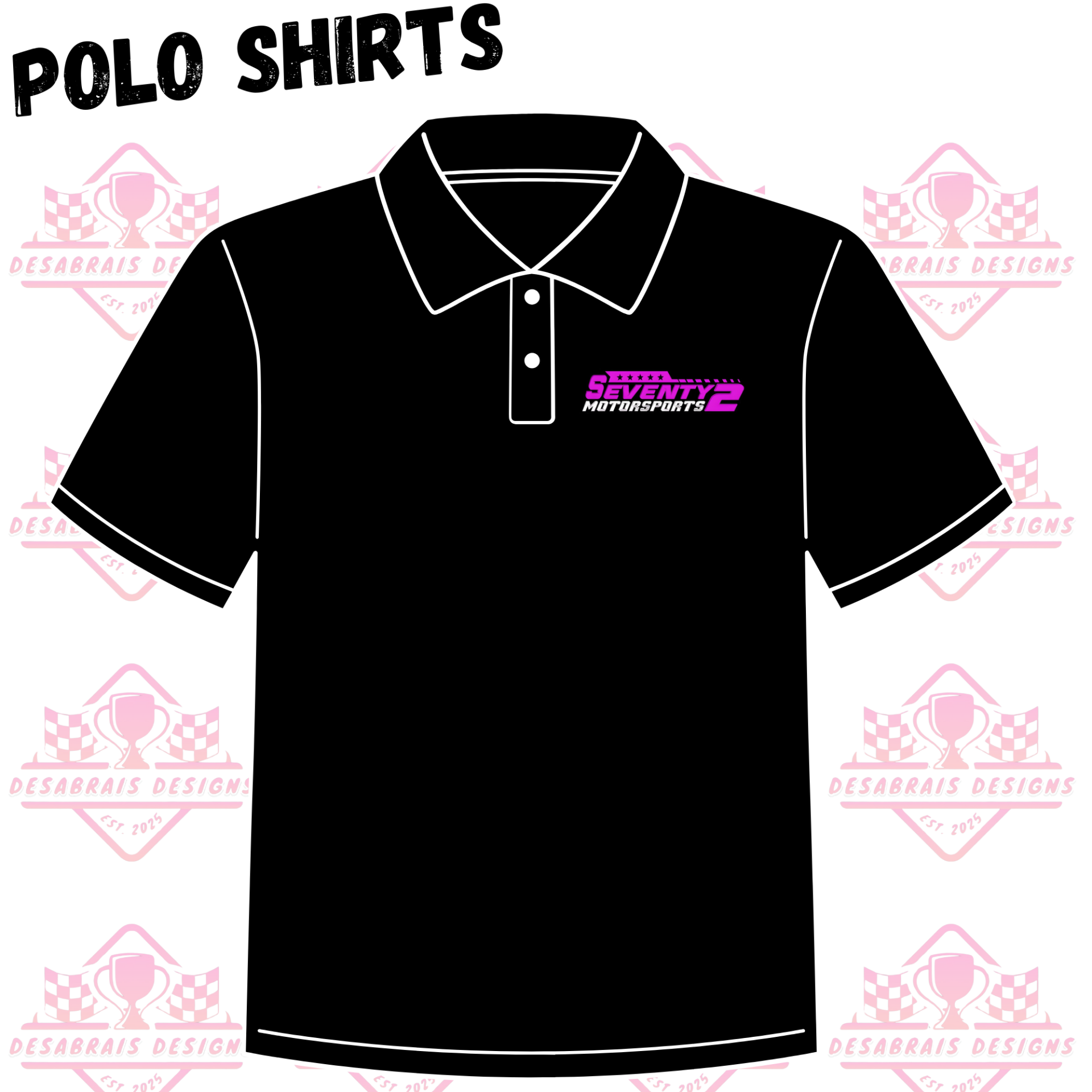 Seventy 2 Motorsports Polo Shirts