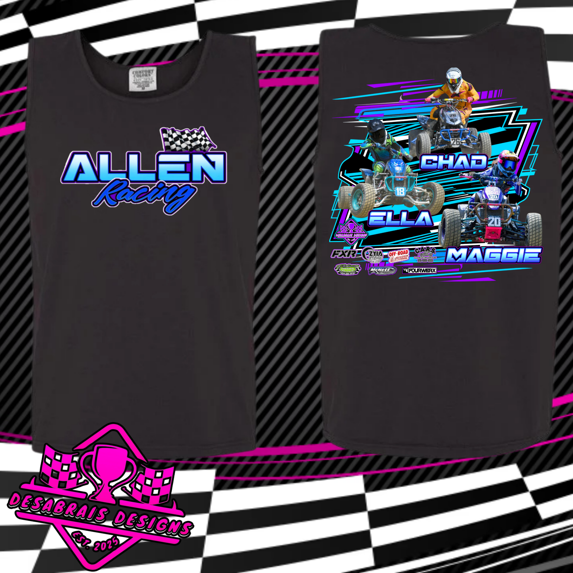 Allen Racing Comfort Color Tank Top