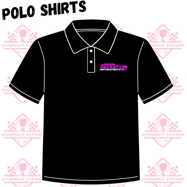 Seventy 2 Motorsports Polo Shirts