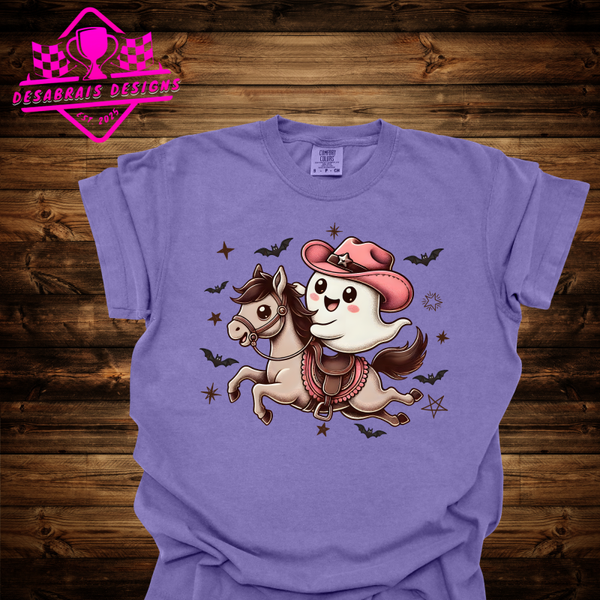 Cartoon Ghost Plus Size Fall Tee