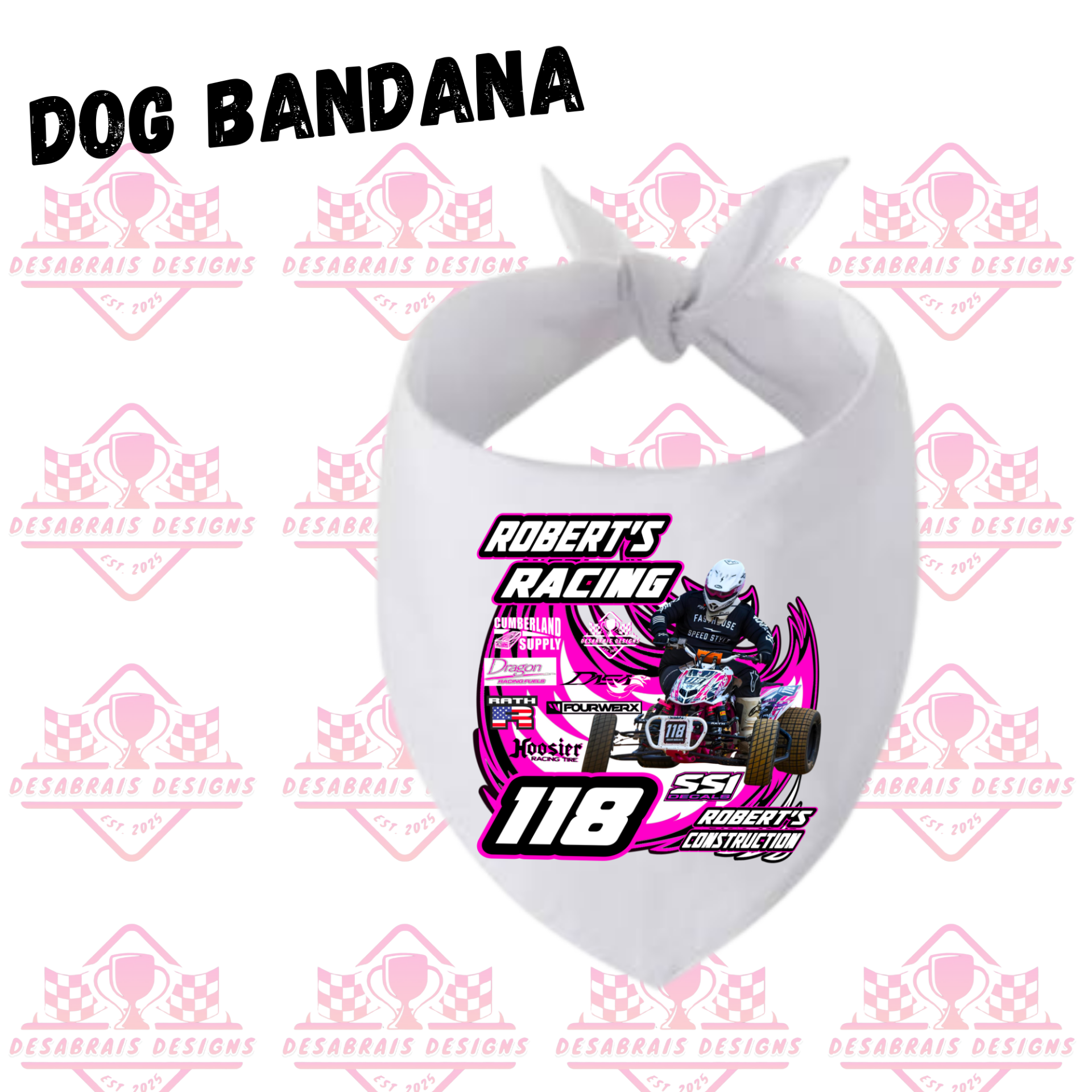 Roberts Motorsports Dog Bandana