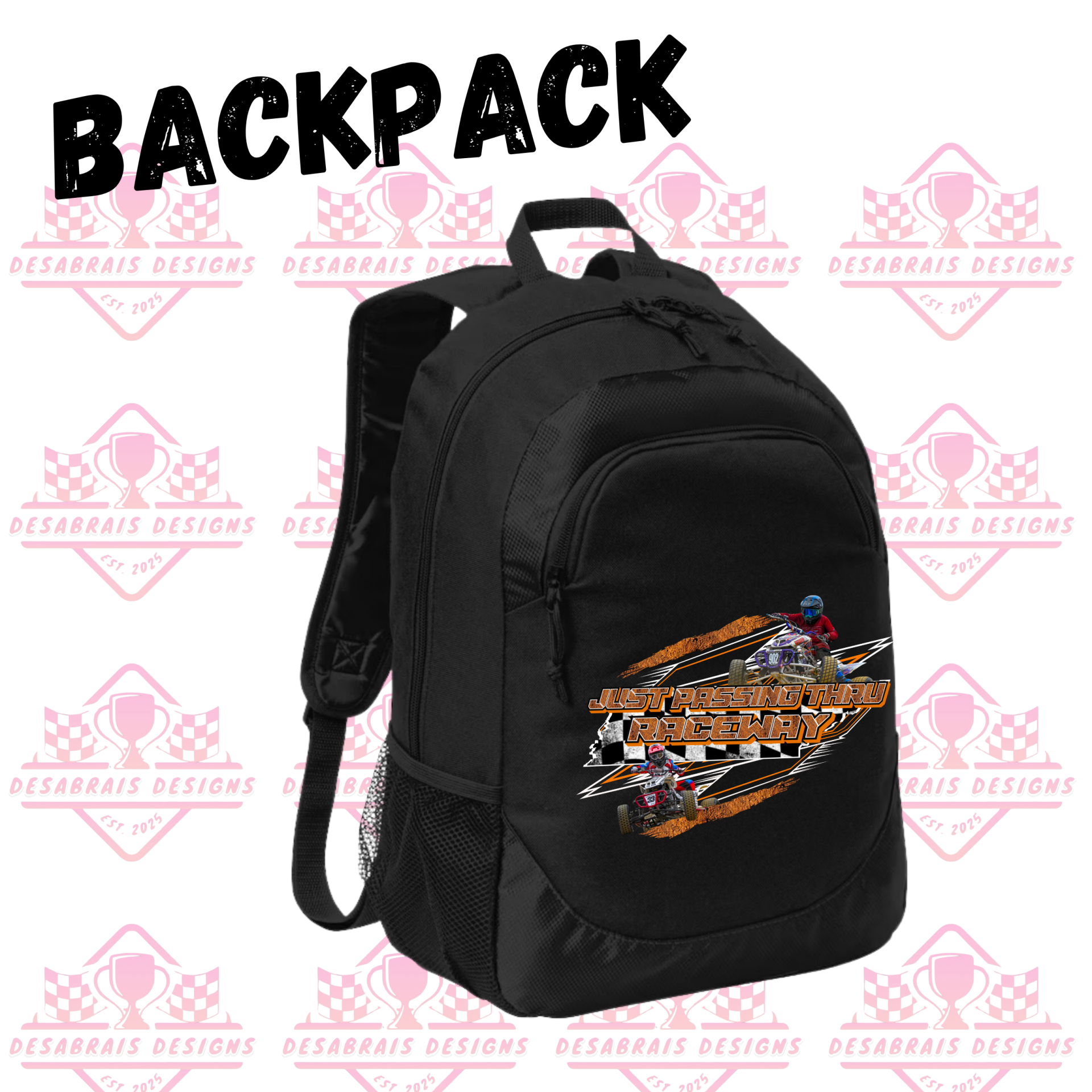 Just Passing Thru Raceway Backpack