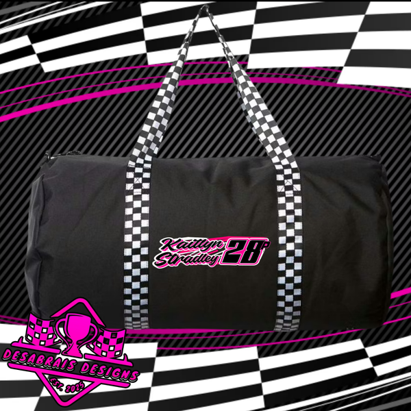 Kaitlyn Stradley Checkered Flag Duffle Bag