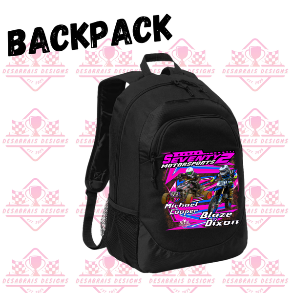 Seventy 2 Motorsports Backpack